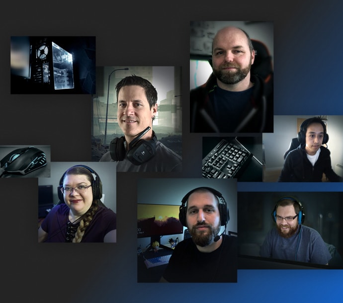 Collage van gamers die Norton 360 for Gamers gebruiken.